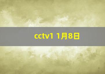 cctv1 1月8日